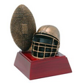 Football, Antique Gold, Resin Sculpture - 4"